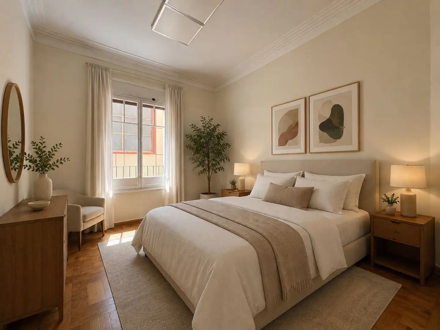 Bedroom of Flat for sale in Madrid  with Air Conditioner and Heating