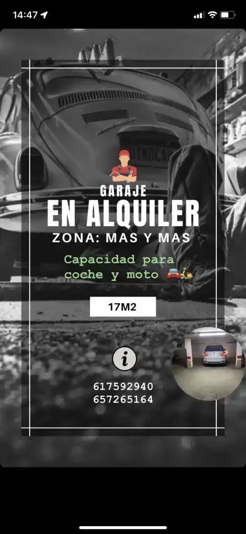 Parkplatz von Garage zur Miete in Baeza, Jaén
