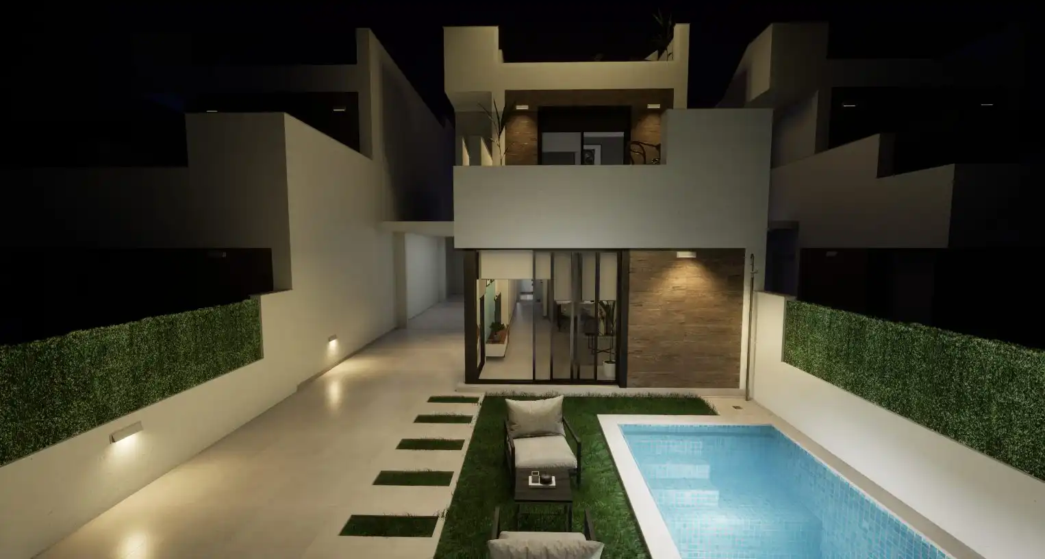Terrassa de Casa o xalet en venda en Los Alcázares amb Aire condicionat, Jardí privat i Terrassa