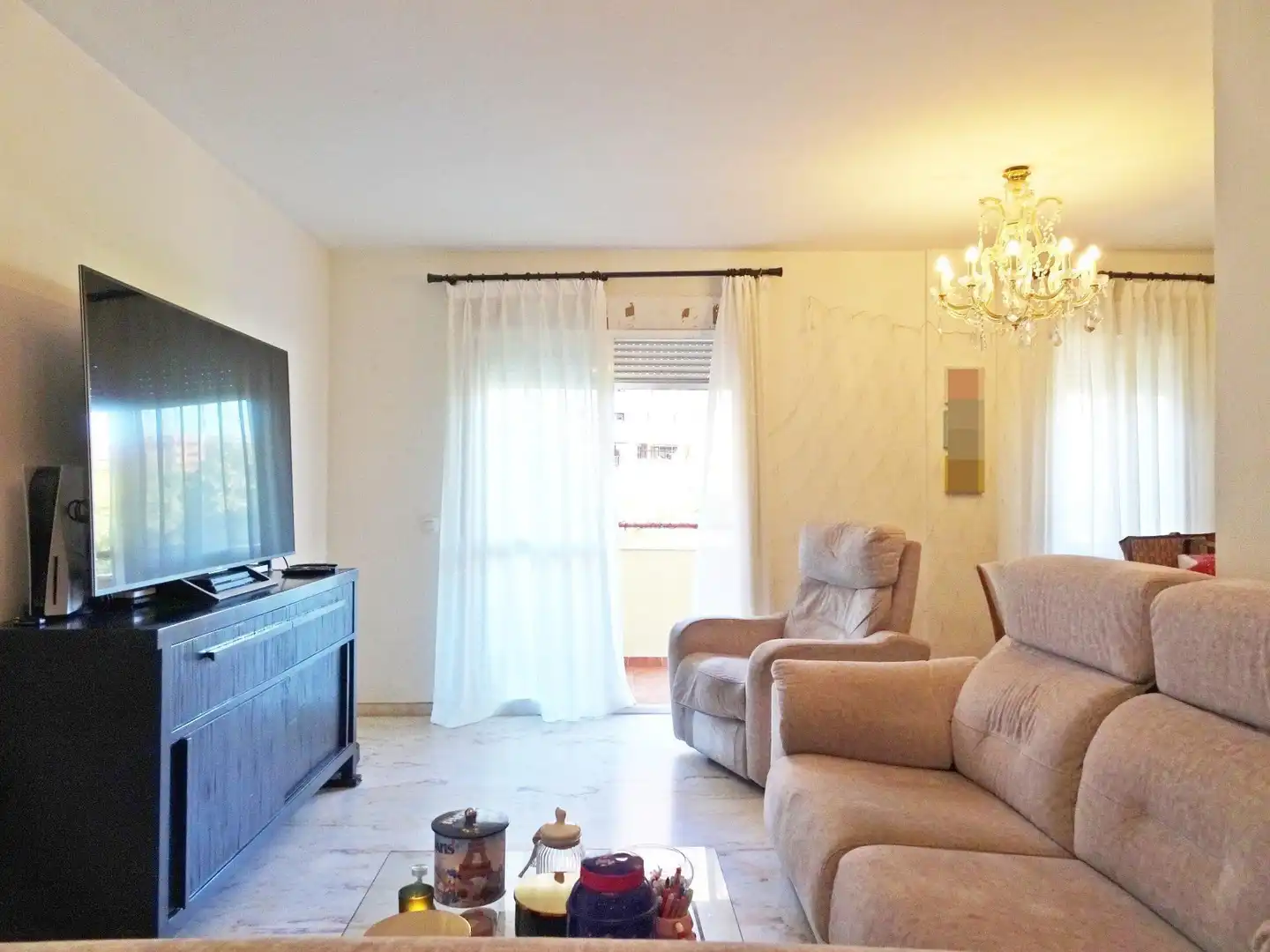 Sala de estar de Piso en venta en Málaga con Aire acondicionado, Terraza y Amueblado