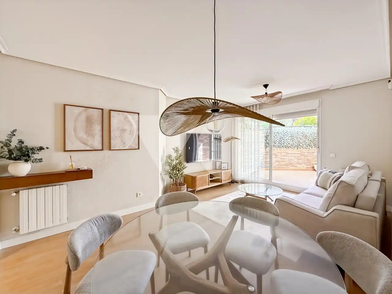 Wohnzimmer von Erdgeschoss zur Miete in Majadahonda mit Heizung, Privatgarten und Terrasse