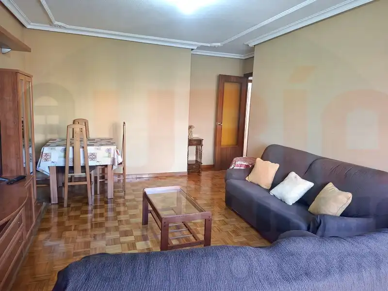 Sala de estar de Piso de alquiler en Oviedo  con Calefacción, Amueblado y Lavadora