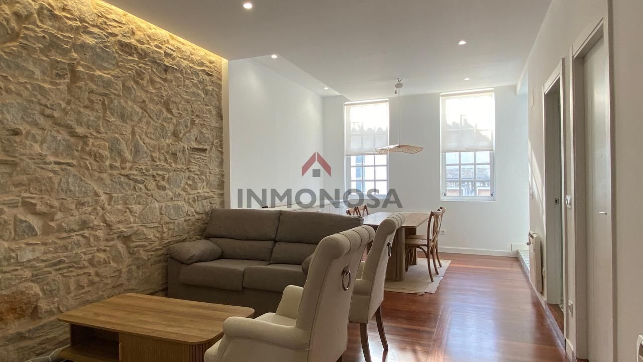Living room of Flat to rent in Ferrol  with Heating and Furnished