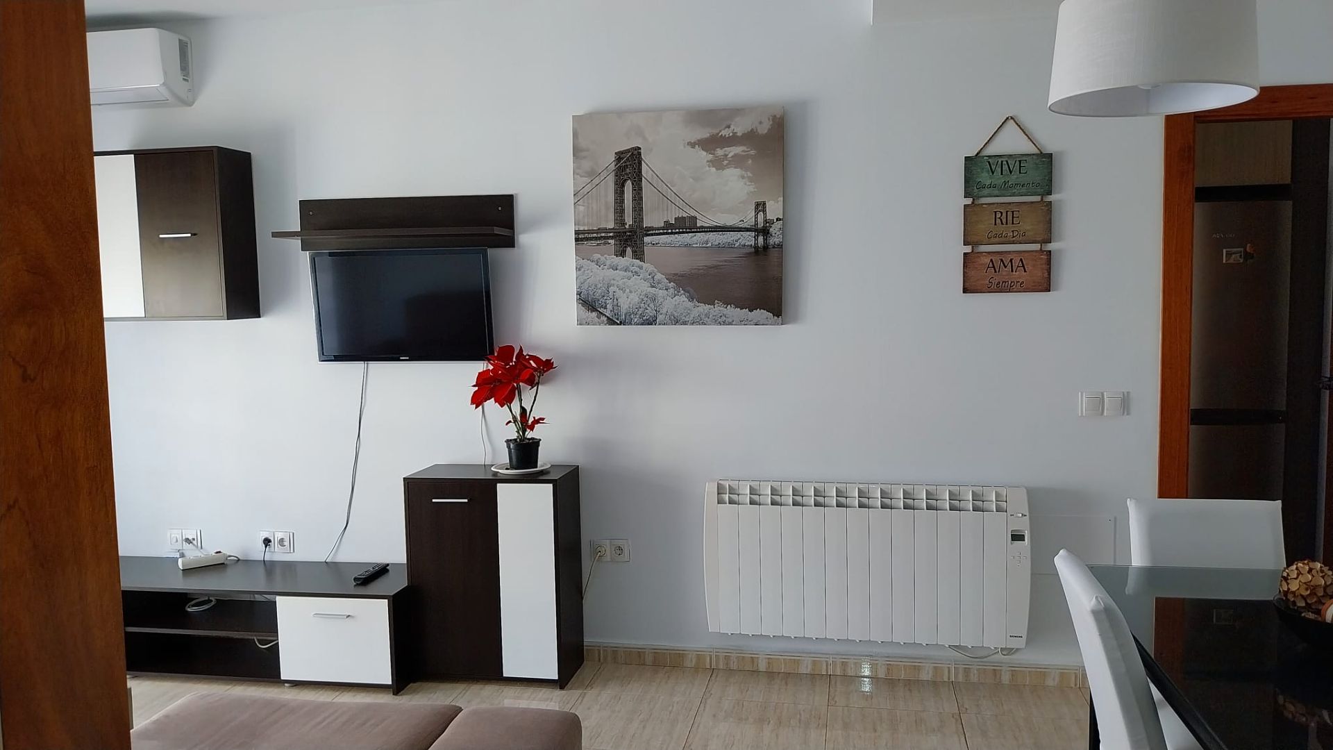 Living room of Flat for sale in Las Gabias  with Air Conditioner, Furnished and Oven