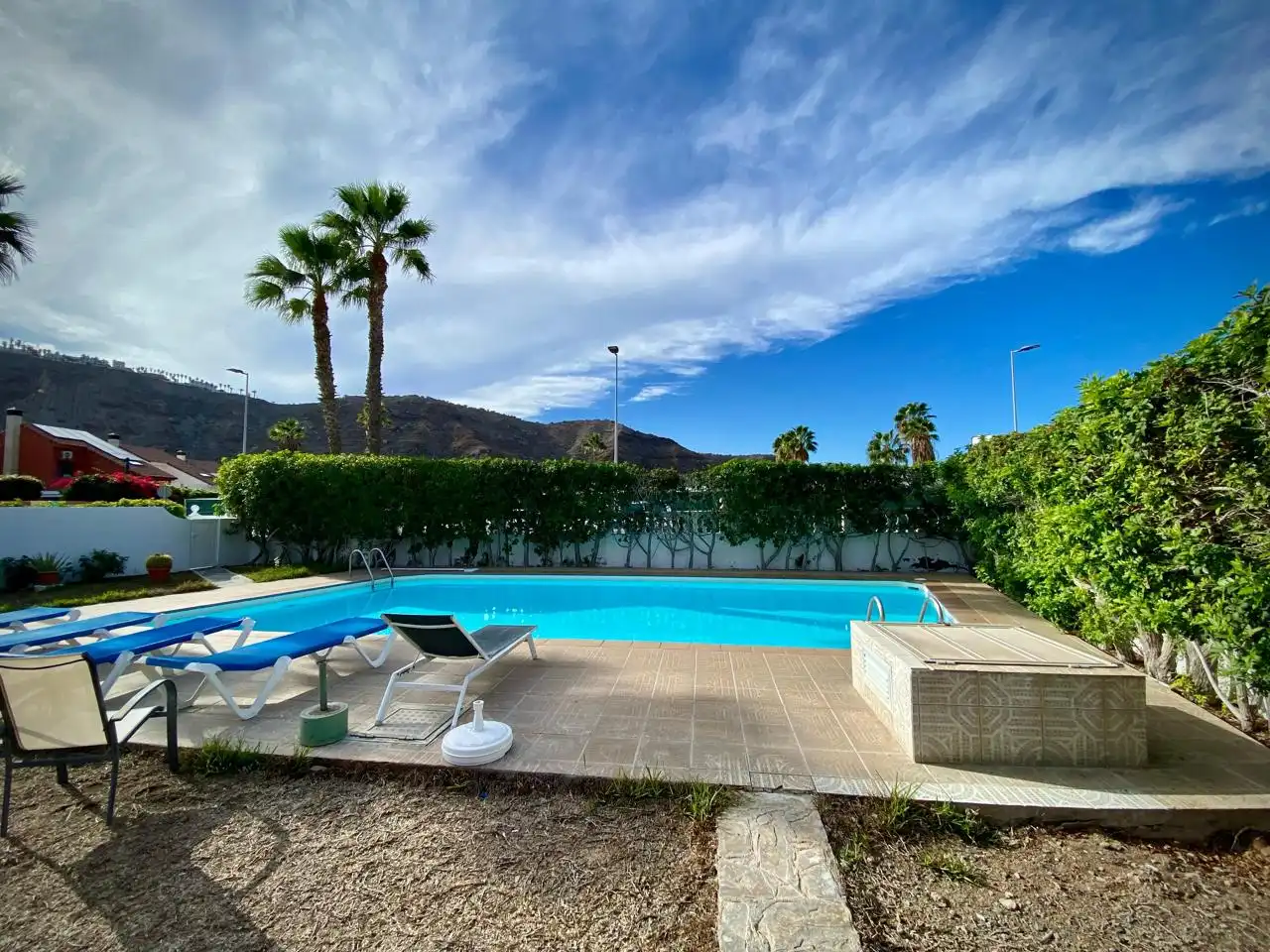 Swimming pool of Houses for rent in Mogán  with Air Conditioner, Private garden and Terrace