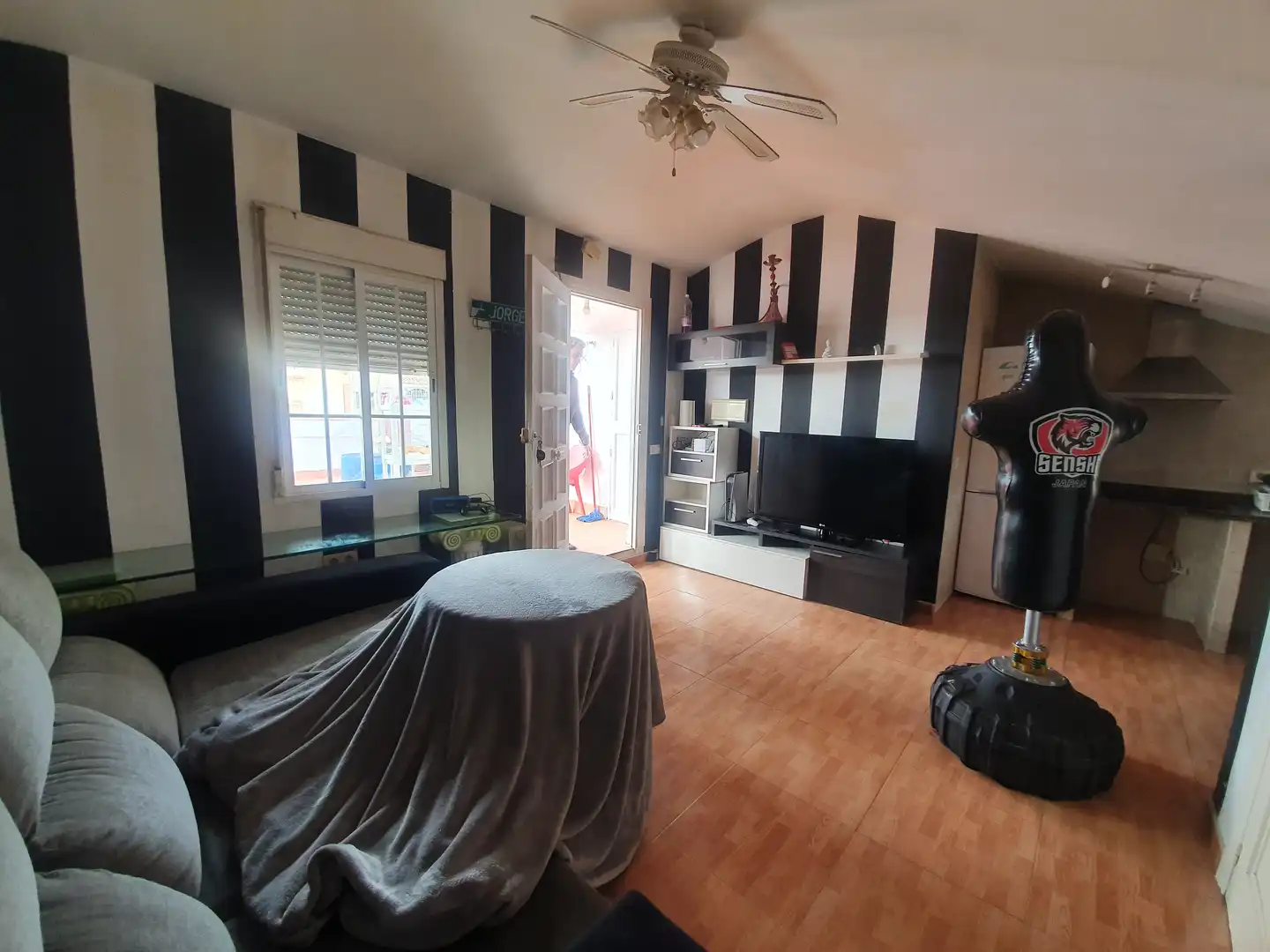 Wohnzimmer von Wohnung zum Verkauf in Guadix mit Terrasse, Möbliert und Balkon