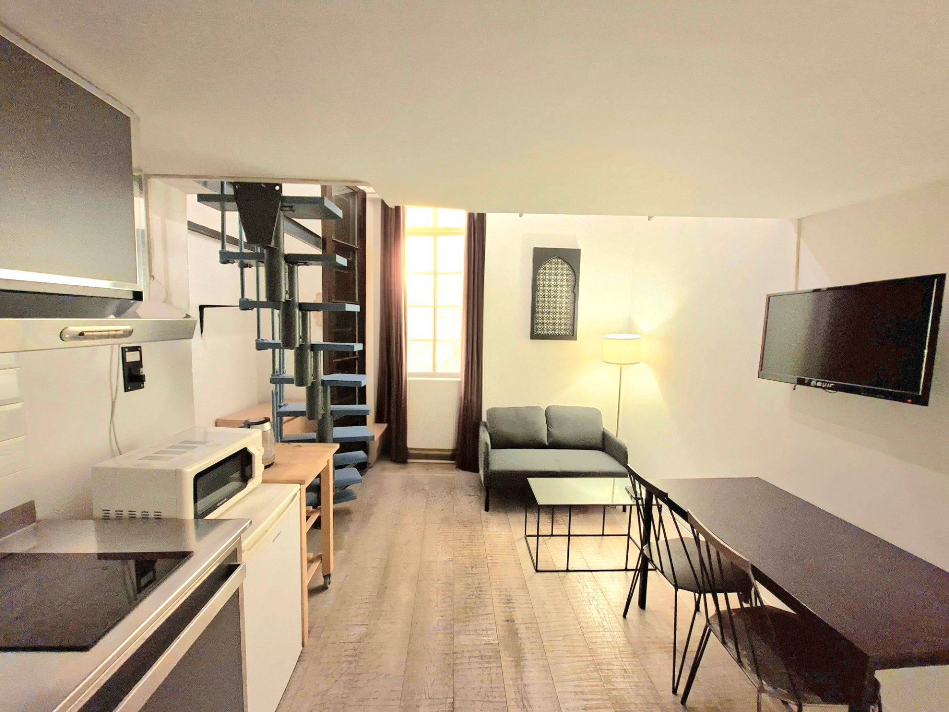 Living room of Duplex to rent in  Barcelona Capital  with Air Conditioner, Heating and Furnished