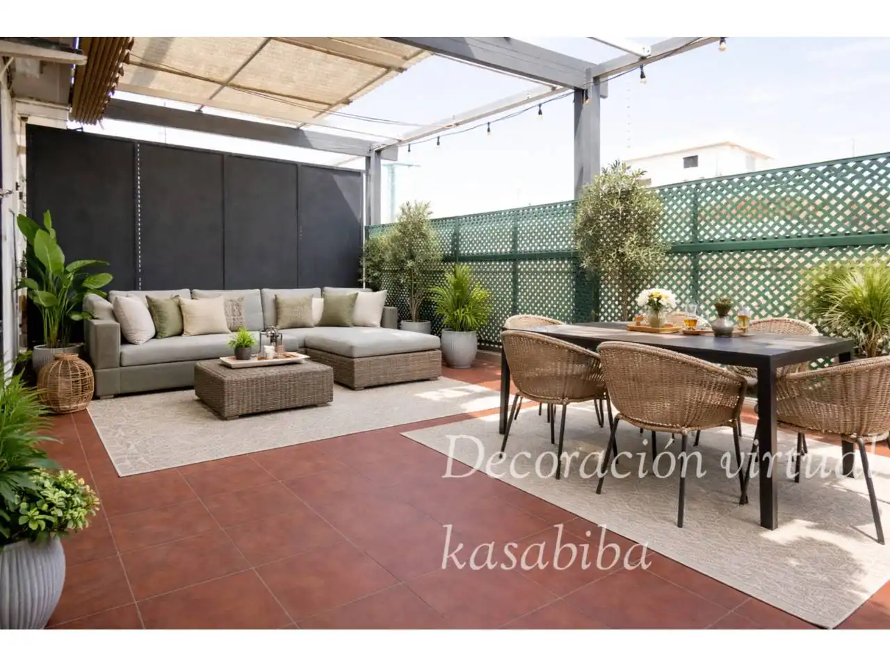 Terraza de Ático de alquiler en  Valencia Capital con Aire acondicionado, Calefacción y Terraza