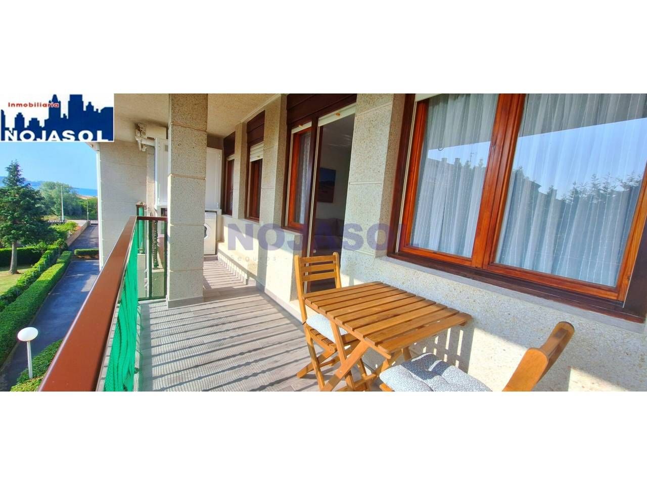 Terrassa de Apartament de lloguer en Noja amb Parquet, Terrassa i Moblat