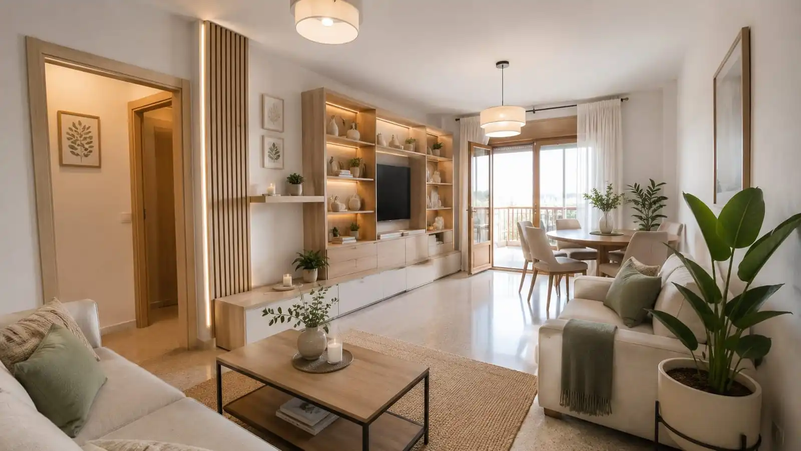 Sala de estar de Piso en venta en Alicante / Alacant con Amueblado y Balcón