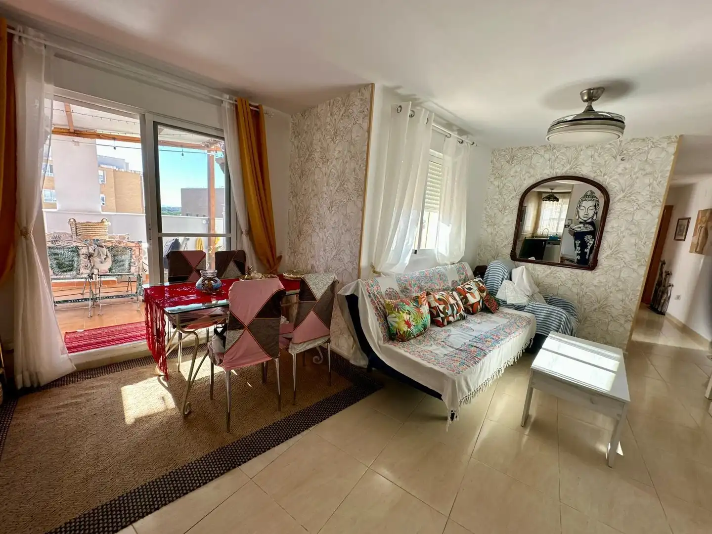 Sala d'estar de Àtic en venda en San Vicente del Raspeig / Sant Vicent del Raspeig amb Aire condicionat i Terrassa