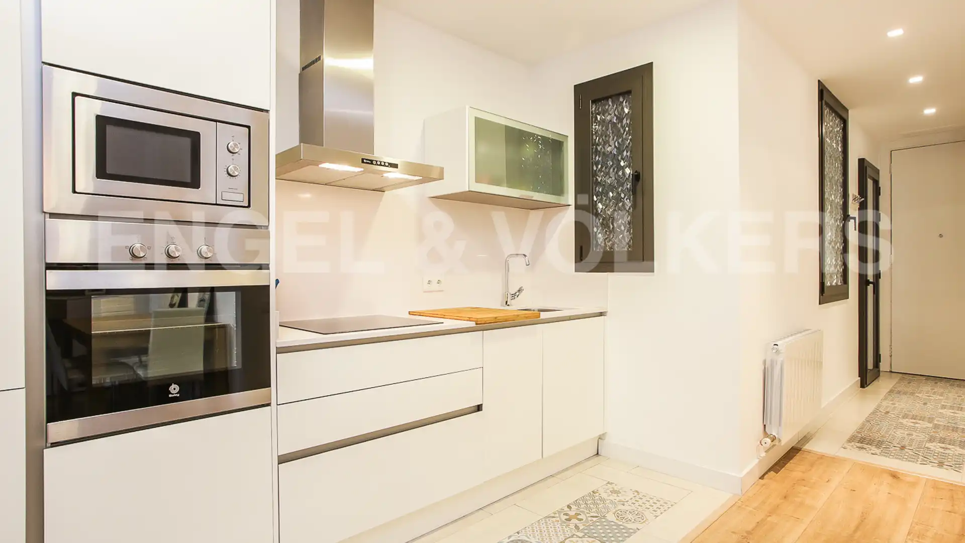 Kitchen of Flat for sale in  Barcelona Capital  with Air Conditioner, Heating and Parquet flooring