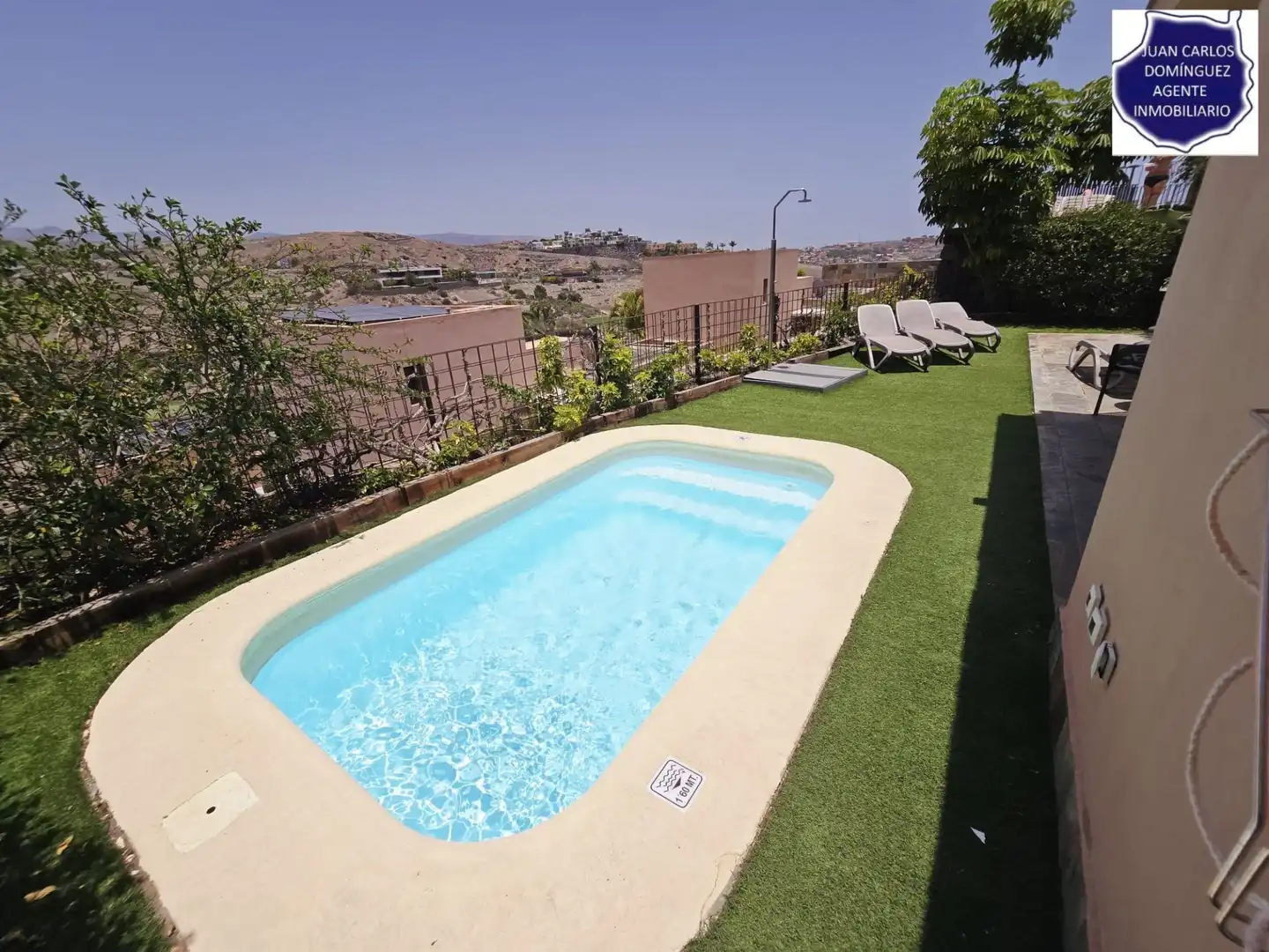 Schwimmbecken von Haus oder Chalet zum Verkauf in San Bartolomé de Tirajana mit Klimaanlage, Privatgarten und Terrasse