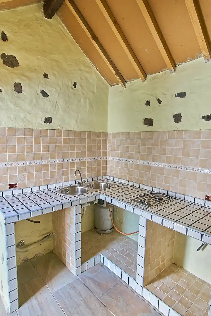 Cocina de Casa o chalet en venta en Vega de San Mateo con Jardín privado y Terraza