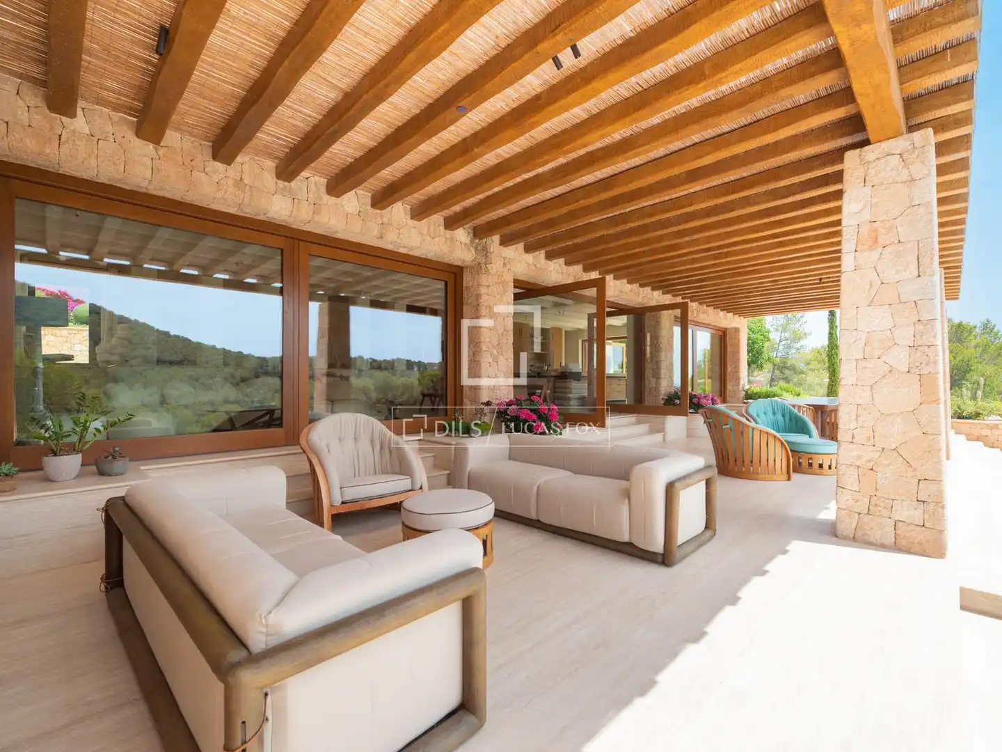 Terraza de Casa o chalet en venta en Santa Eulària des Riu con Aire acondicionado, Calefacción y Jardín privado