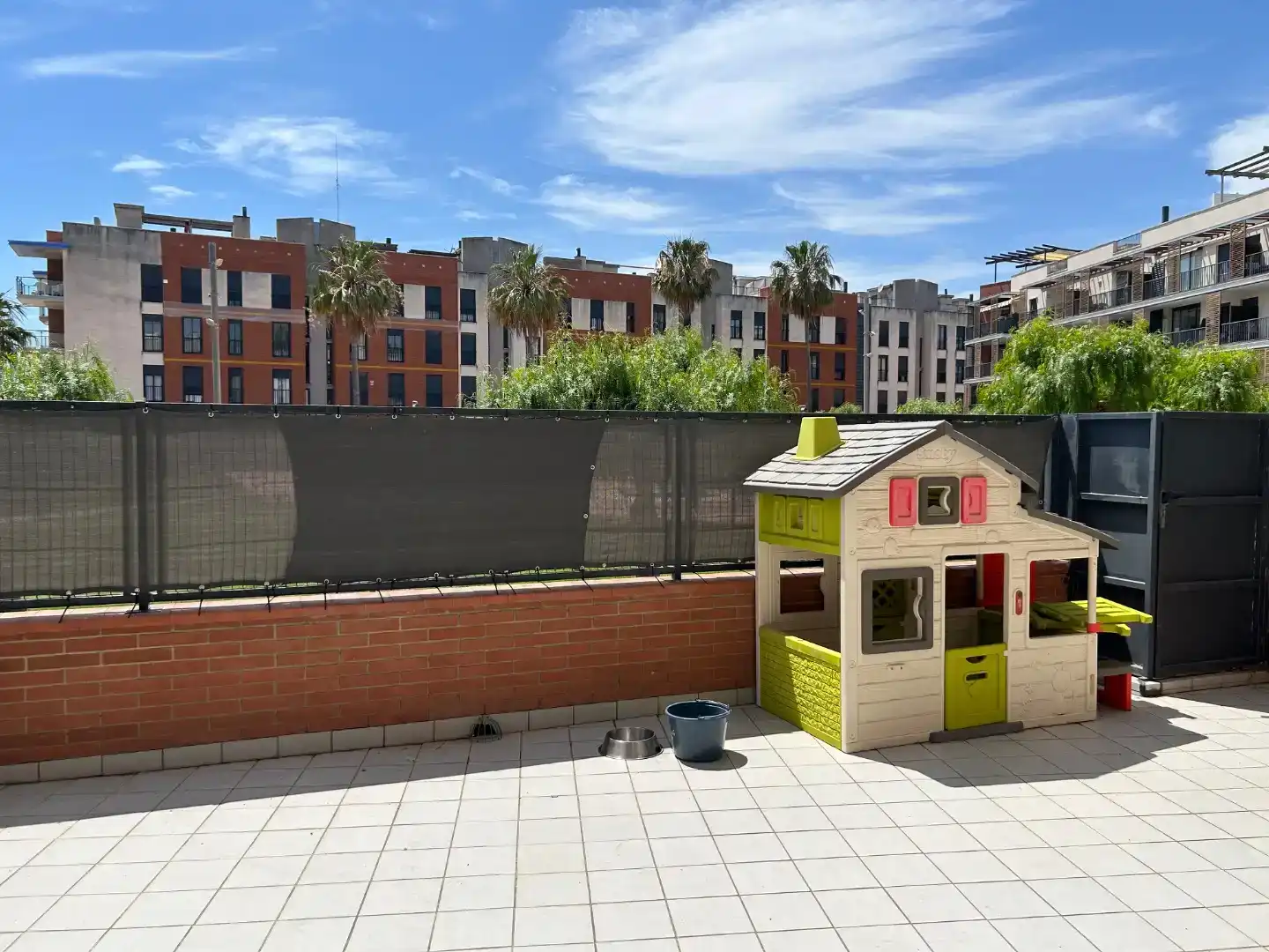 Terrasse von Wohnung zur Miete in Cubelles mit Klimaanlage und Schwimmbad