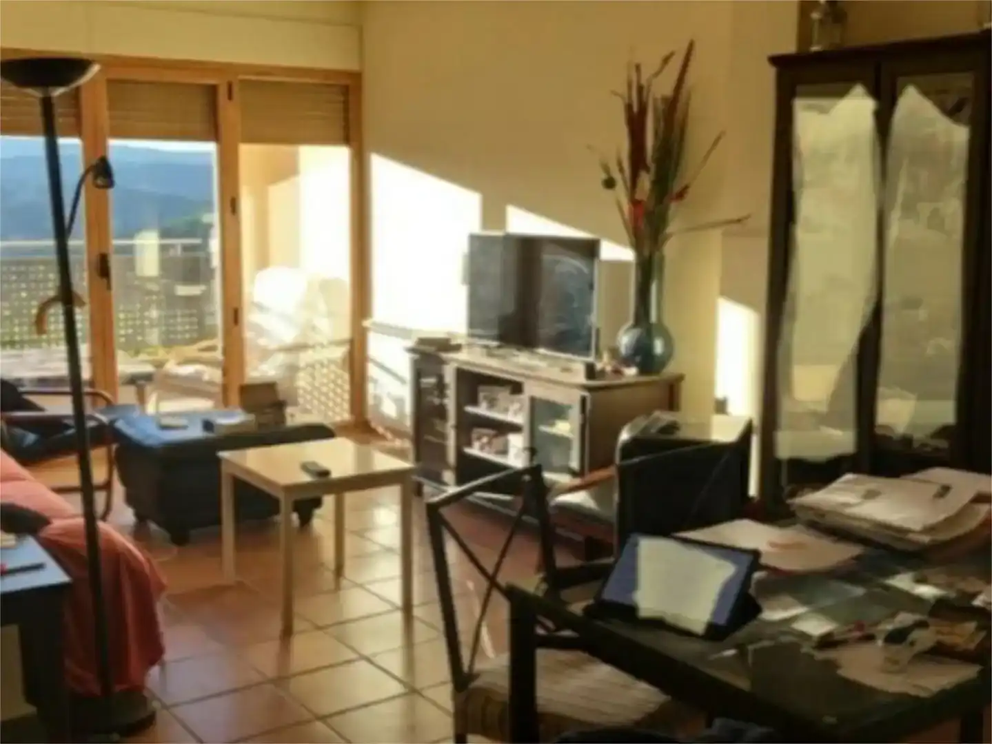 Sala d'estar de Casa adosada en venda en Castellote amb Jardí privat, Traster i Piscina