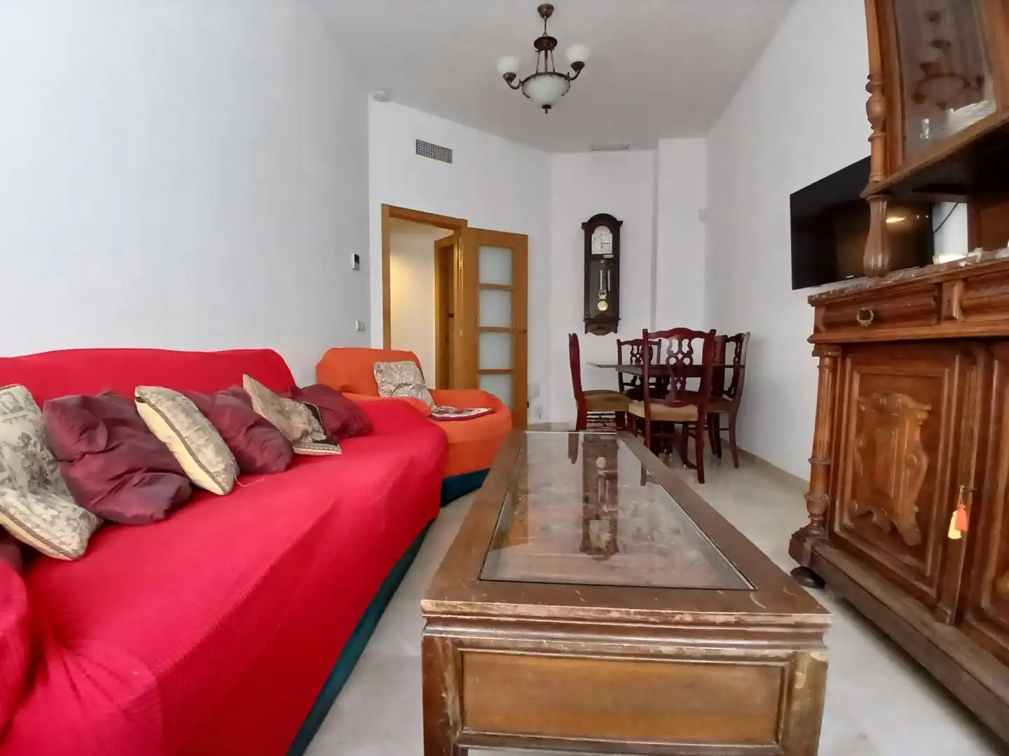 Living room of Flat for rent in Málaga  with Air Conditioner and Furnished