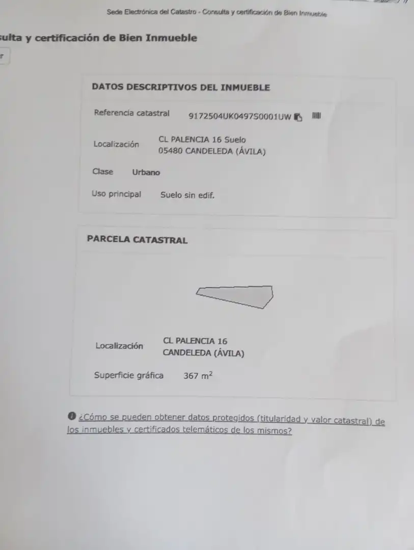 Residencial en venta en Candeleda