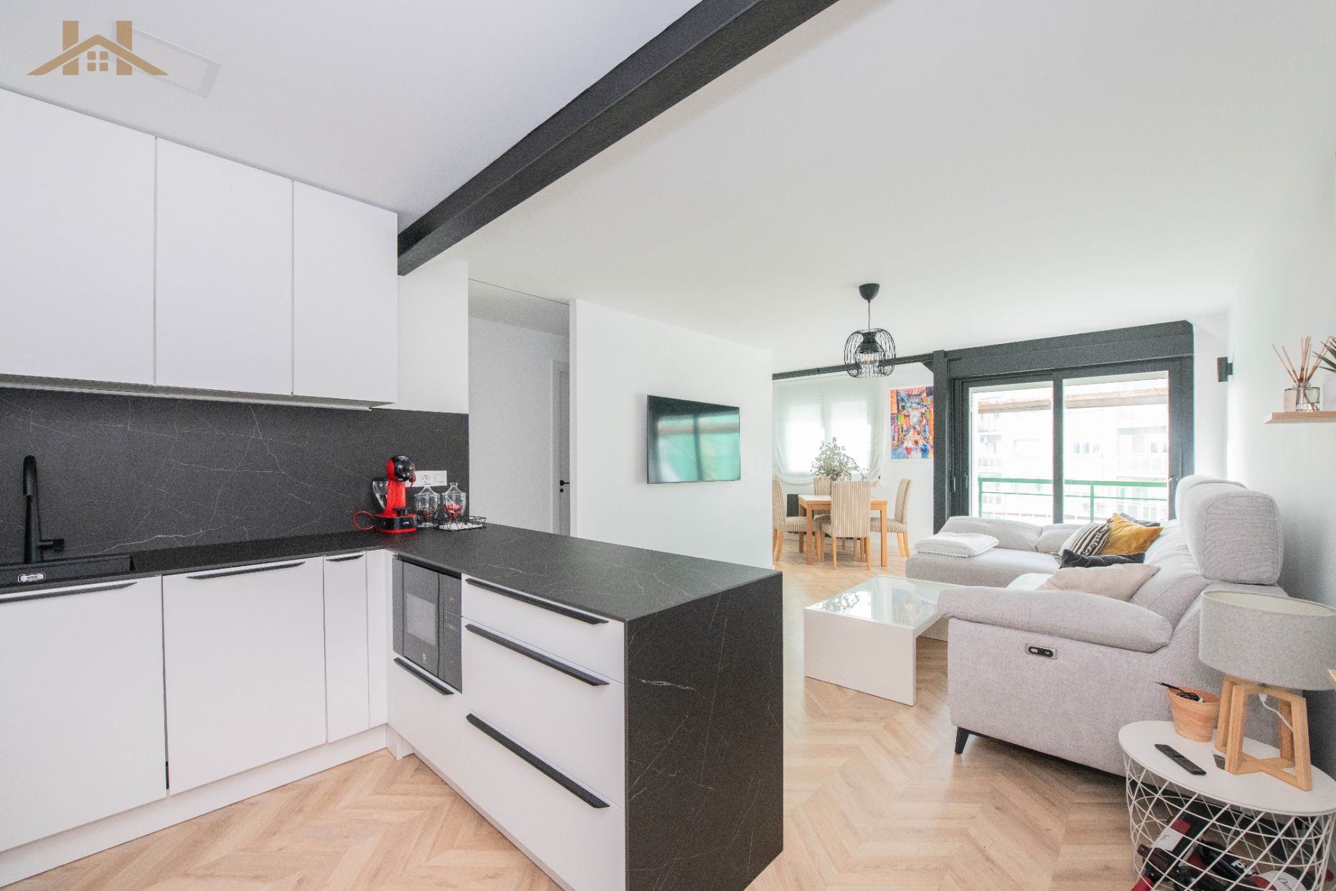 Kitchen of Flat for sale in Alcorcón  with Heating, Terrace and Furnished