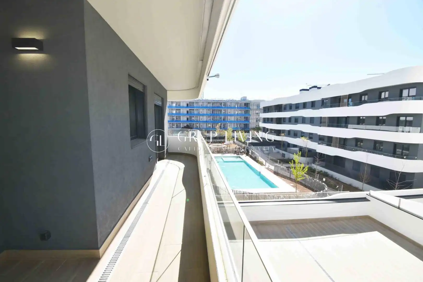 Schwimmbecken von Wohnung zur Miete in Sant Pere de Ribes mit Klimaanlage, Heizung und Privatgarten