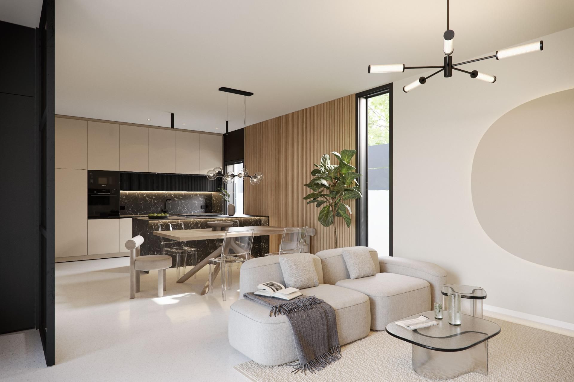 Living room of House or chalet for sale in Orihuela  with Air Conditioner and Swimming Pool