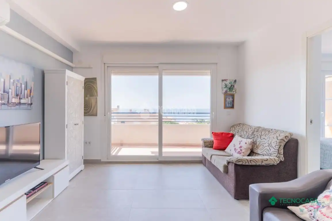 Sala de estar de Piso en venta en Roquetas de Mar con Aire acondicionado y Terraza