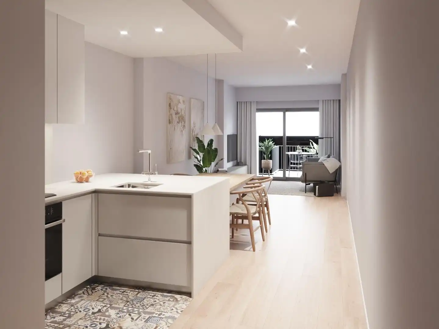 Kitchen of Flat for sale in Barcelona  with Balcony and Community pool