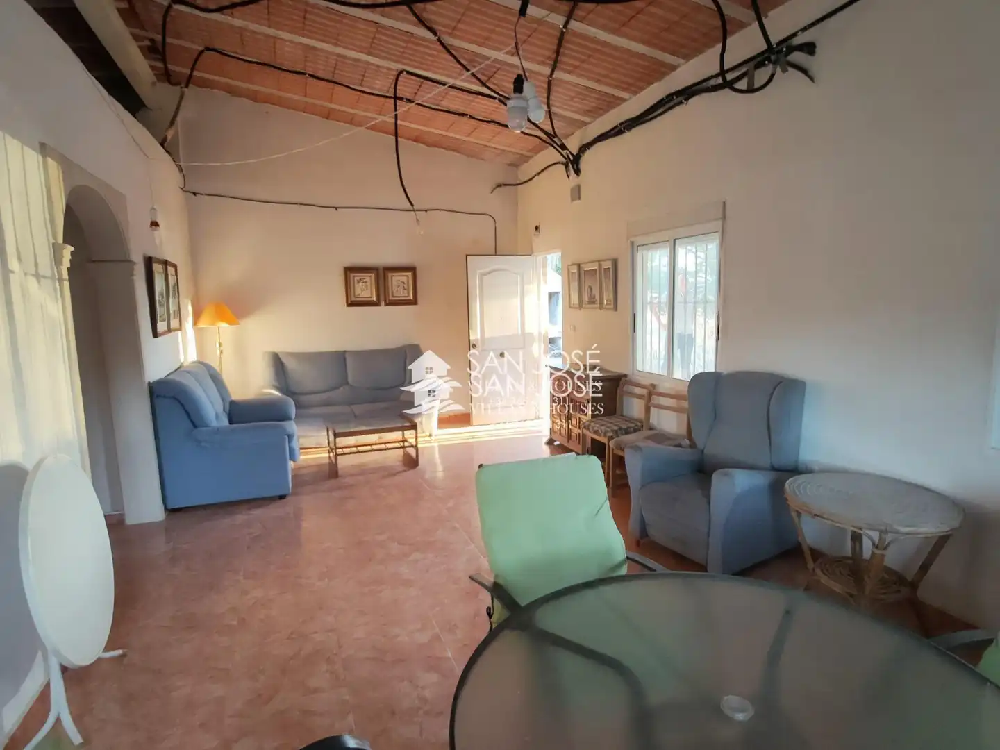 Sala de estar de Casa o chalet en venta en Aspe con Jardín privado, Terraza y Trastero