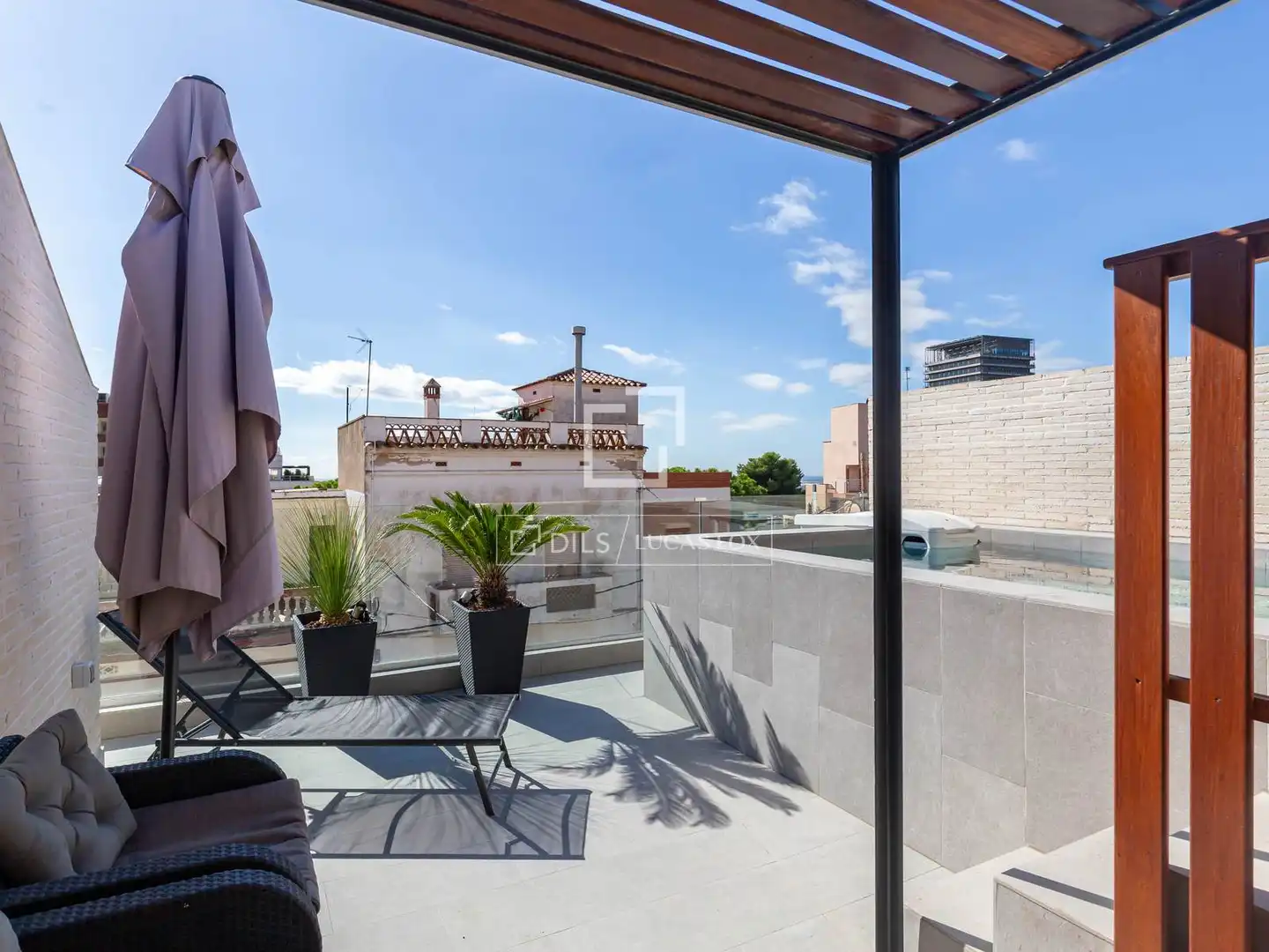 Terraza de Casa o chalet de alquiler en Esplugues de Llobregat con Aire acondicionado, Calefacción y Parquet