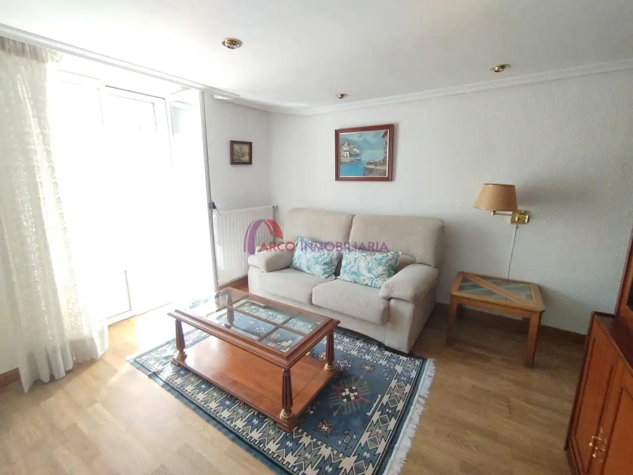 Wohnzimmer von Wohnungen zur Miete in Burgos mit Heizung, Parkett und Terrasse