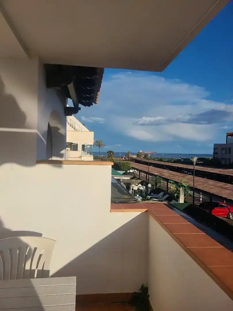 Terrasse von Wohnungen zur Miete in Vera mit Klimaanlage, Schwimmbad und Möbliert