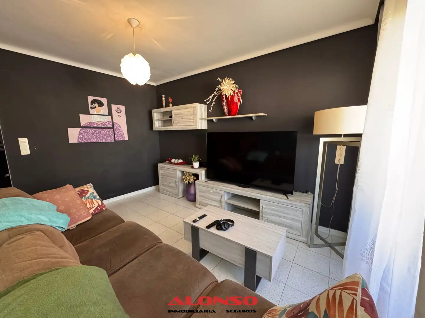 Sala de estar de Casa adosada en venta en Vinaròs con Aire acondicionado, Terraza y Trastero