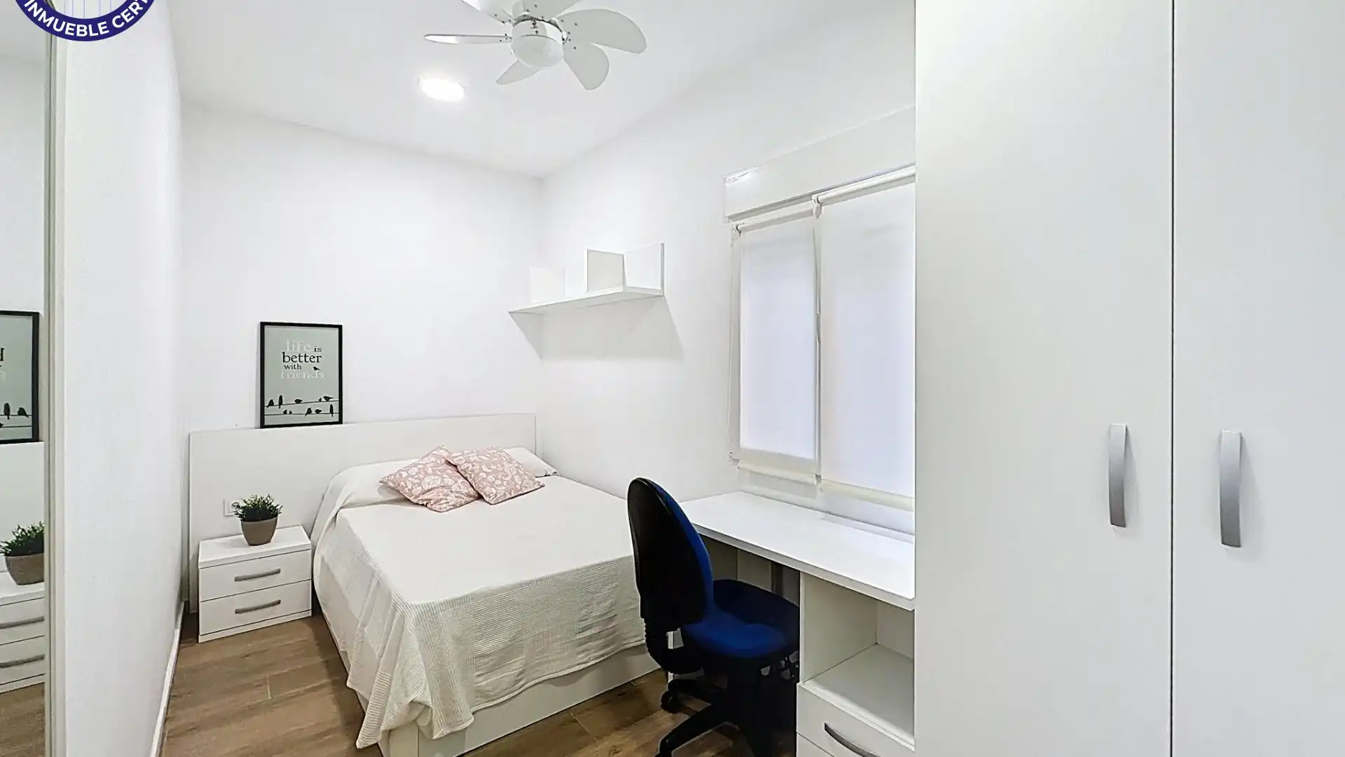 Bedroom of Flat for sale in  Valencia Capital  with Air Conditioner and Furnished