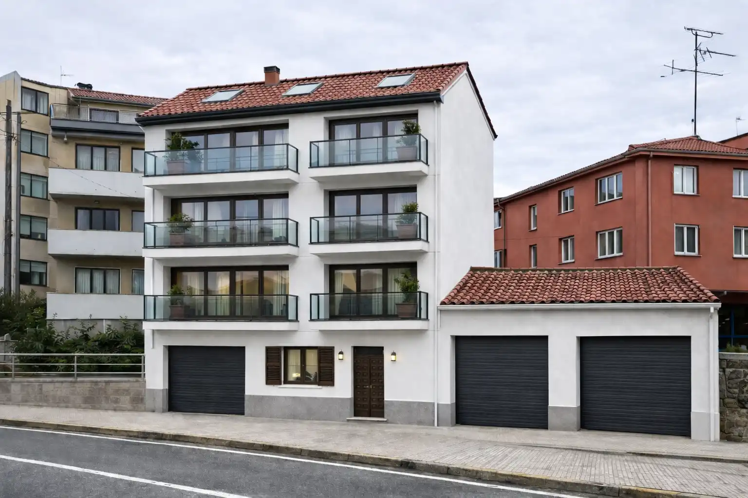 Vista exterior de Casa o chalet en venta en Boiro con Amueblado