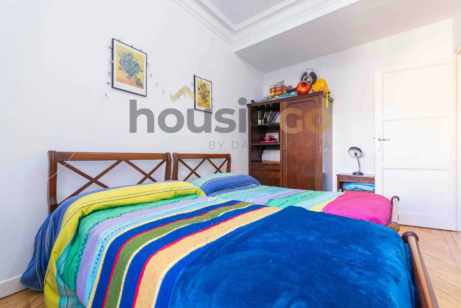 Bedroom of Flat for sale in Madrid  with Heating, Terrace and Storage room