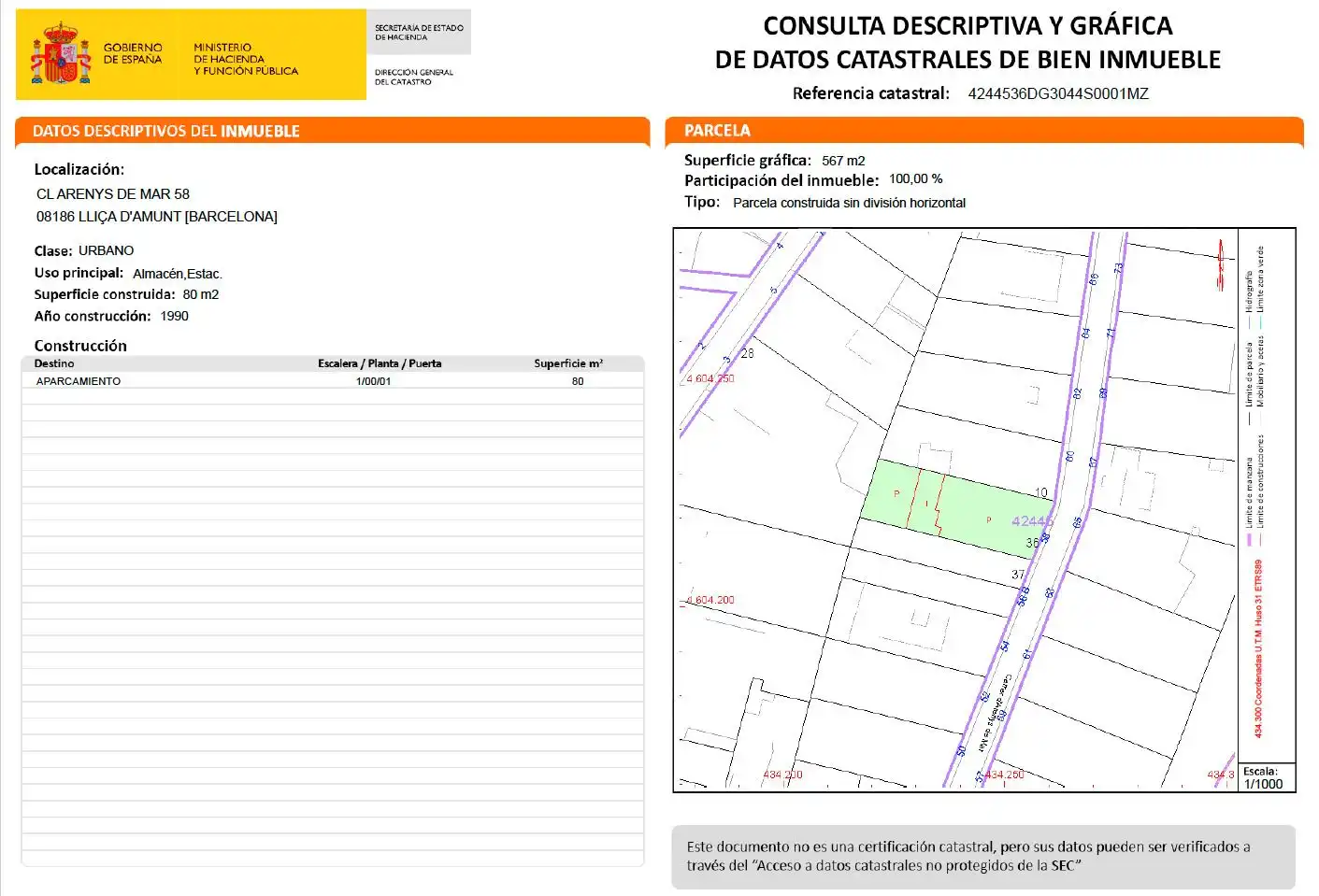 Residencial en venta en Carrer d'Arenys de Mar, 58, Lliçà d'Amunt