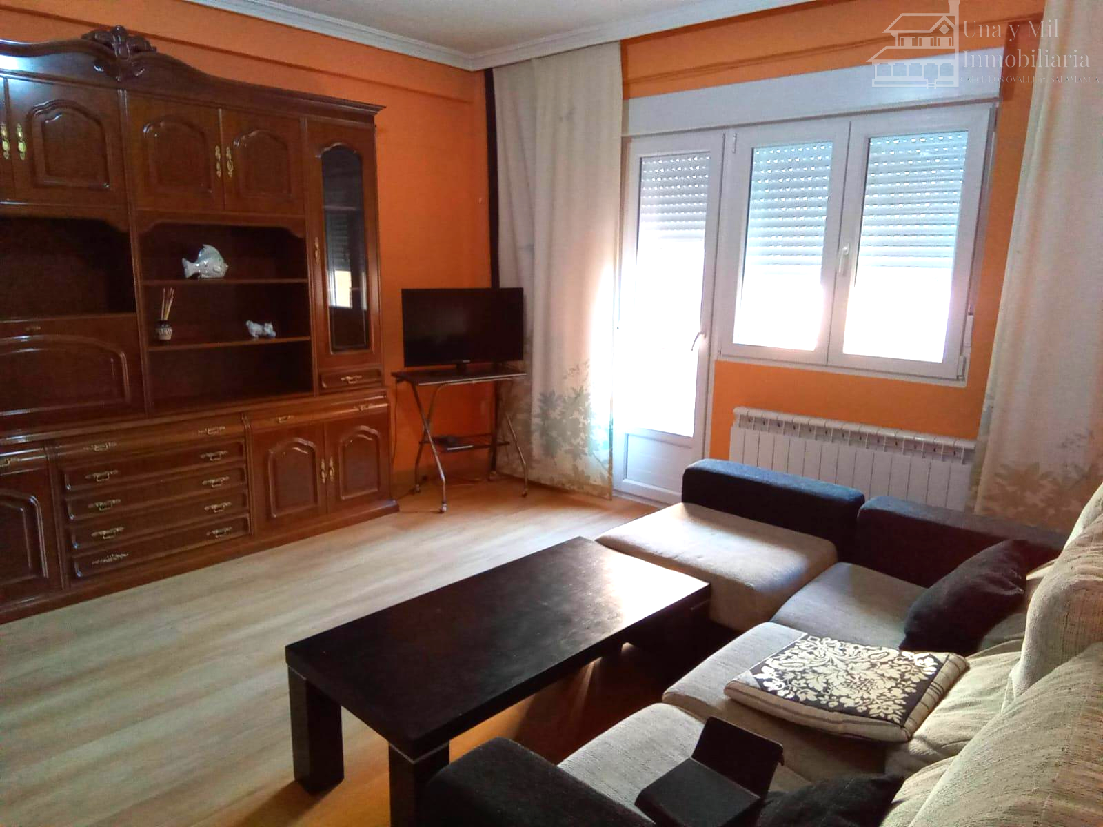 Sala d'estar de Pis de lloguer en Salamanca Capital amb Calefacció, Moblat i Balcó