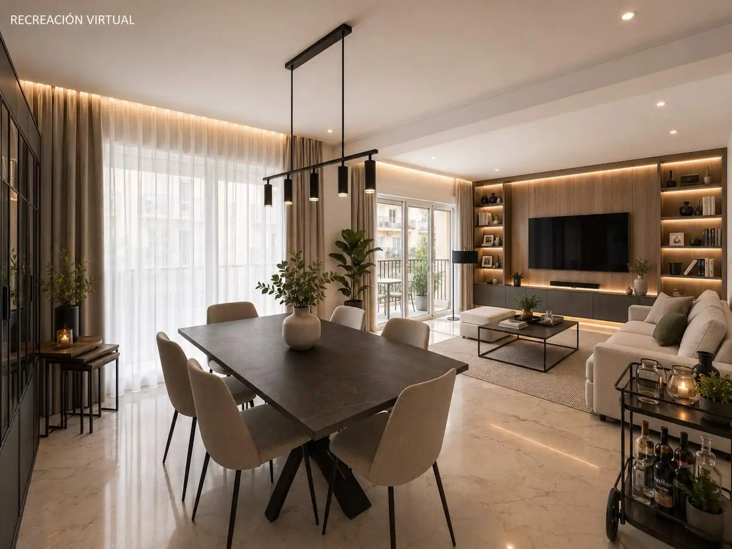 Sala de estar de Piso en venta en Gandia con Calefacción, Terraza y Balcón