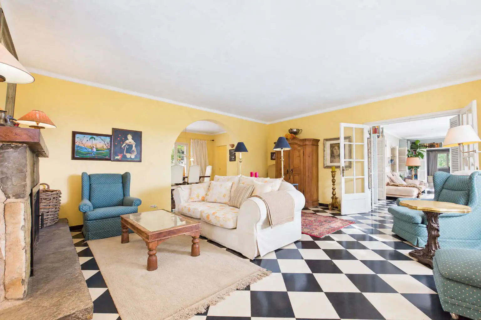 Sala de estar de Finca rústica en venta en Cala Ratjada