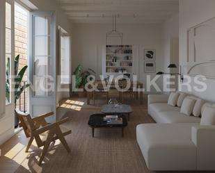 Sala d'estar de Apartament en venda en  Barcelona Capital amb Aire condicionat i Balcó