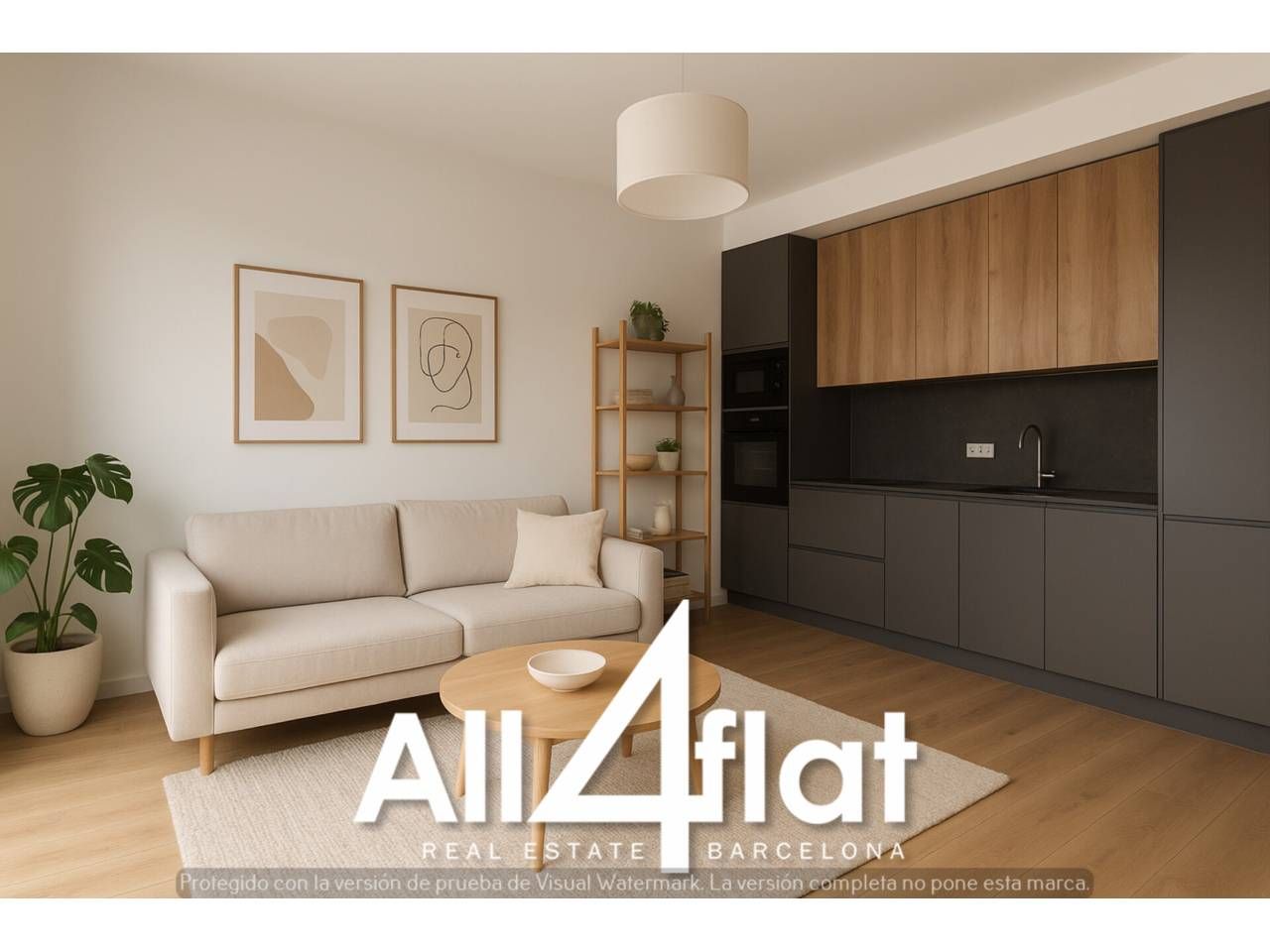 Sala d'estar de Àtic en venda en  Barcelona Capital amb Aire condicionat, Calefacció i Parquet