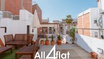 Exterior view of Attic to rent in  Barcelona Capital  with Air Conditioner, Parquet flooring and Terrace