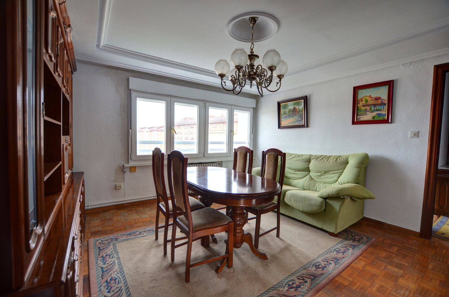 Dining room of Flat for sale in Avilés  with Heating, Storage room and Swimming Pool