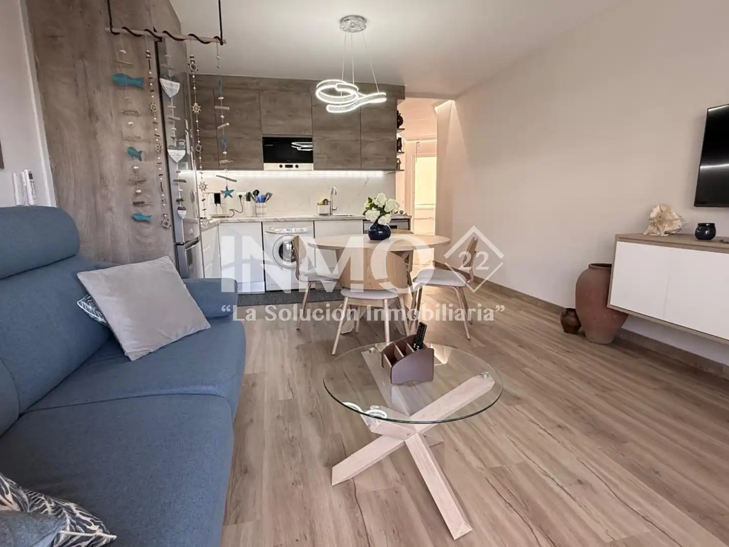Sala de estar de Apartamento en venta en Cambrils con Aire acondicionado, Parquet y Terraza