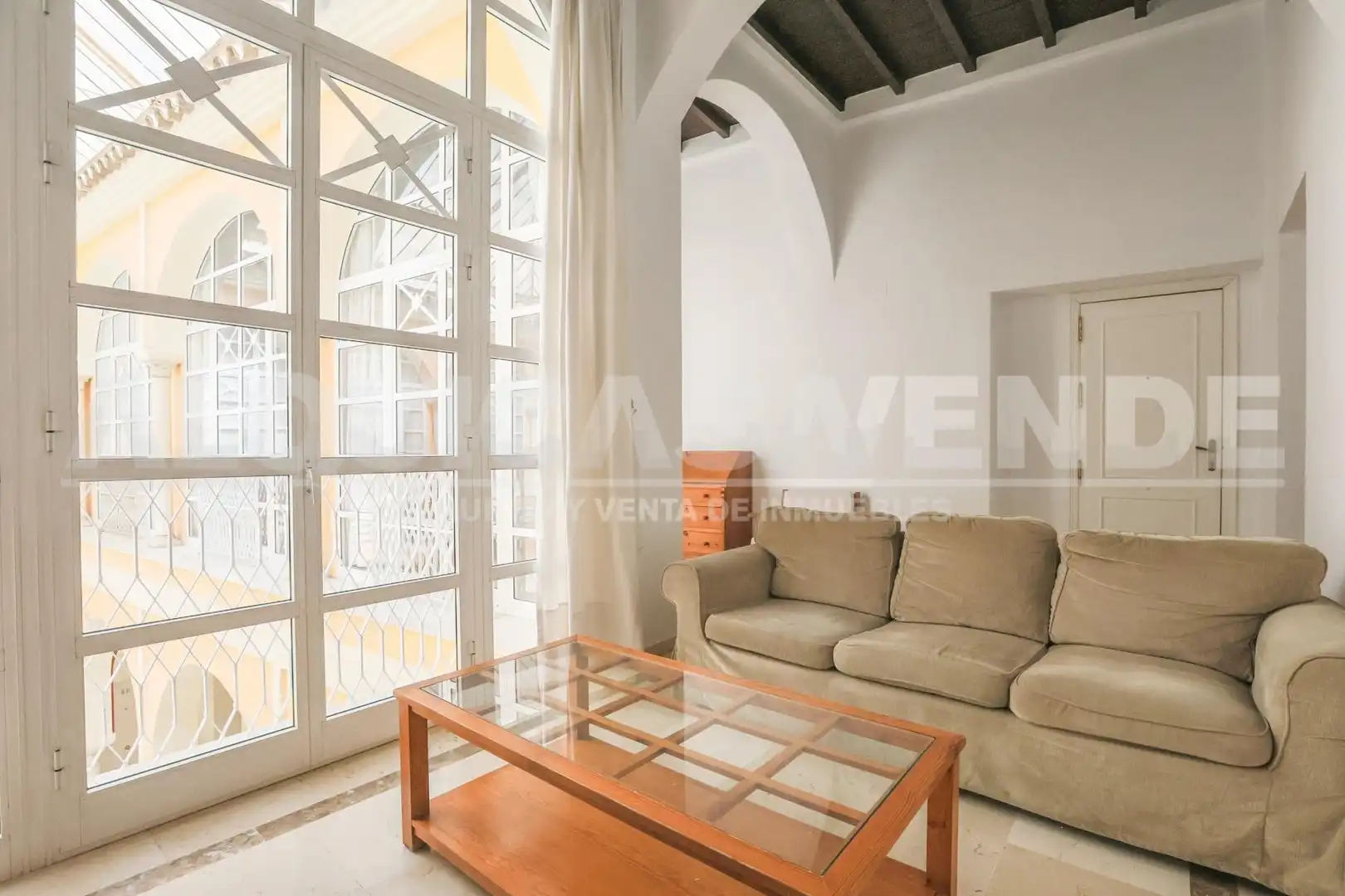 Sala de estar de Piso de alquiler en Sevilla con Aire acondicionado, Calefacción y Amueblado