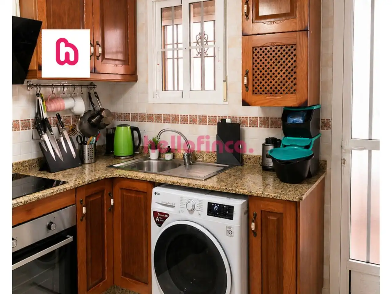 Küche von Wohnung zum Verkauf in Orihuela mit Klimaanlage, Heizung und Privatgarten
