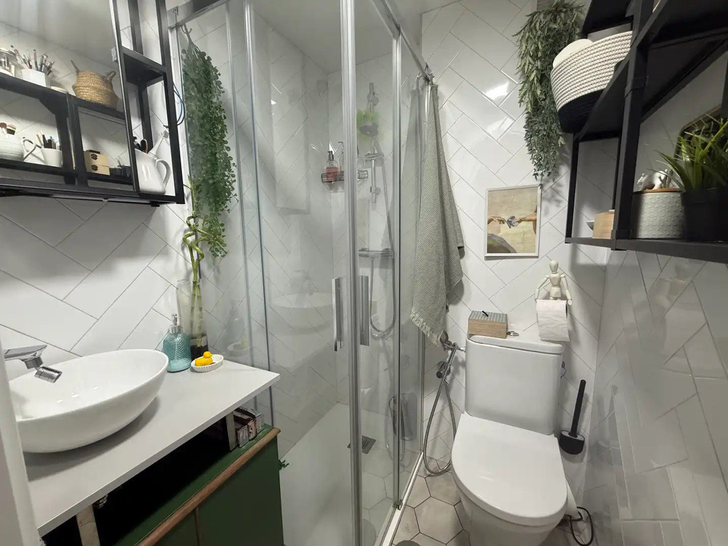 Badezimmer von Wohnung zum Verkauf in León Capital  mit Heizung, Parkett und Möbliert