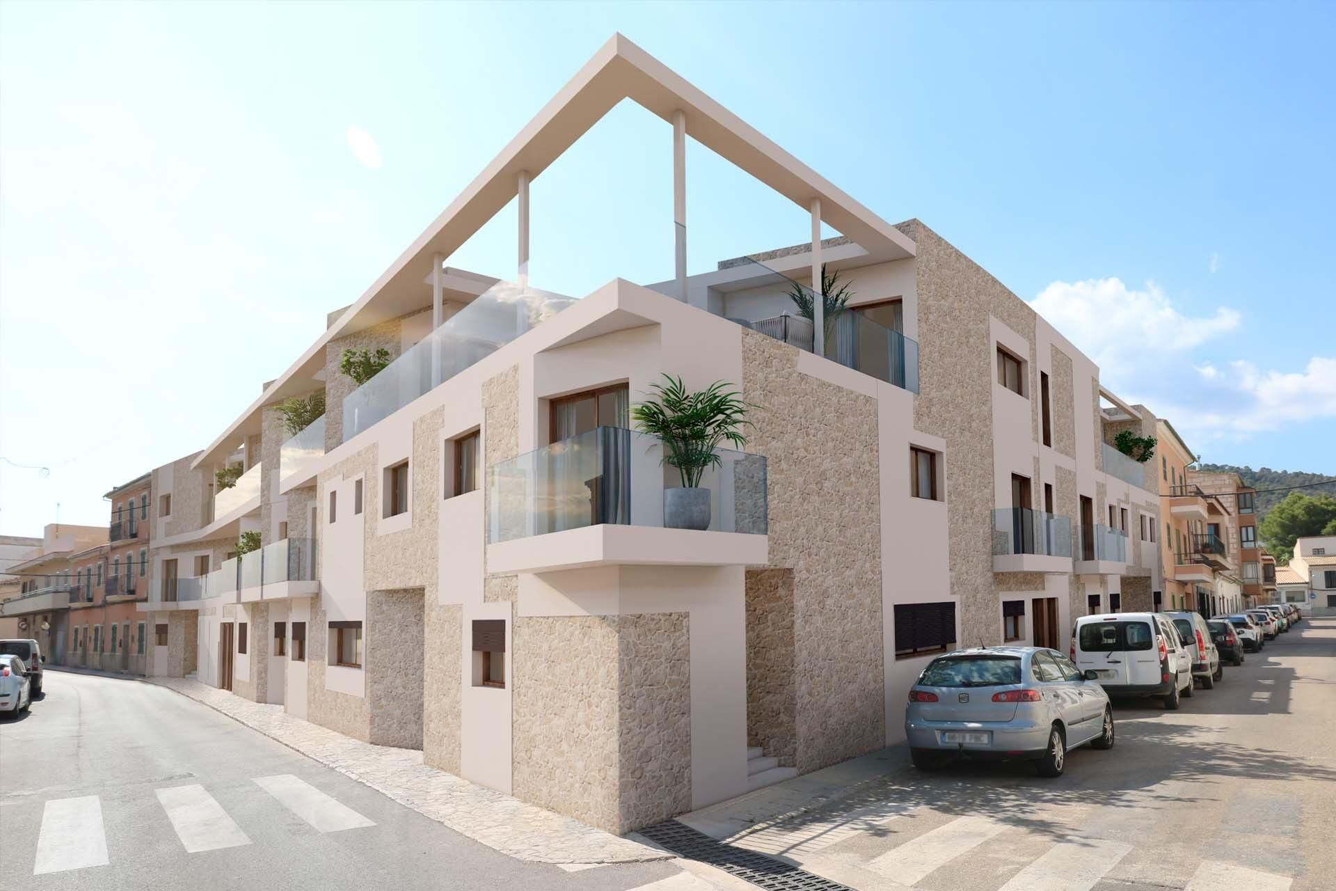 Vista exterior de Dúplex en venda en Lloseta amb Calefacció, Terrassa i Balcó