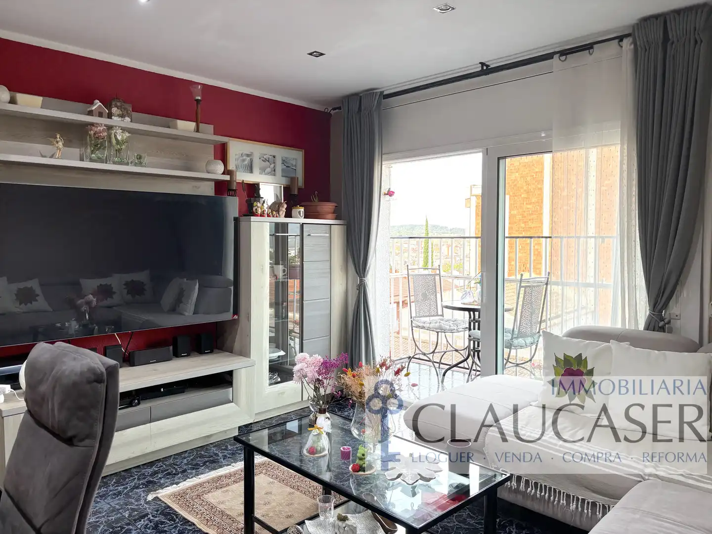 Sala de estar de Piso en venta en Rubí con Calefacción, Amueblado y Horno